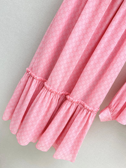 Youthful Pink shirt/skirt