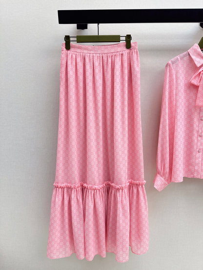 Youthful Pink shirt/skirt