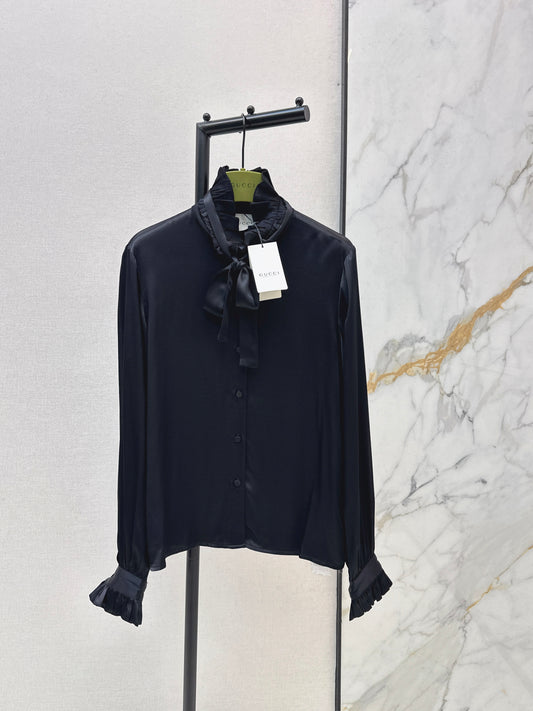 Versatile ribbon blouse
