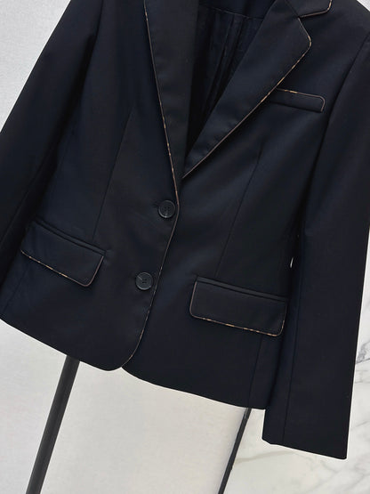 Color-blocked blazer