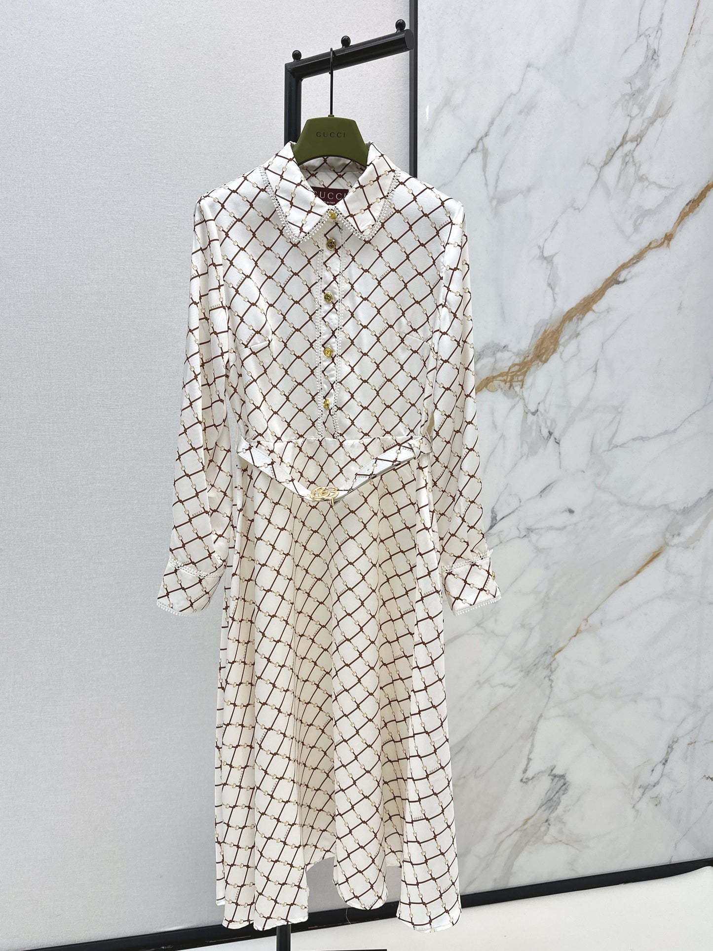 Plaid Print Long Dress