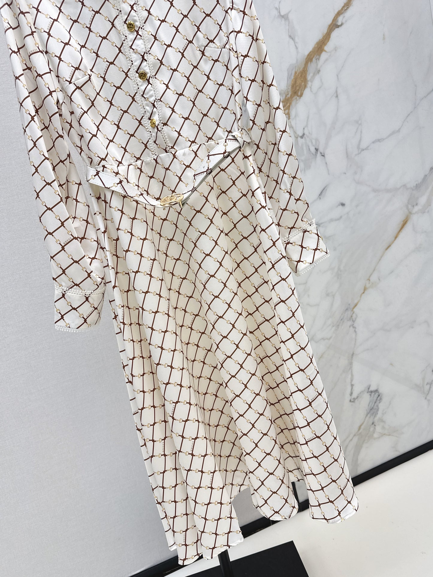 Plaid Print Long Dress