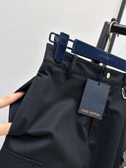 Pocket Appliqué Midi Skirt
