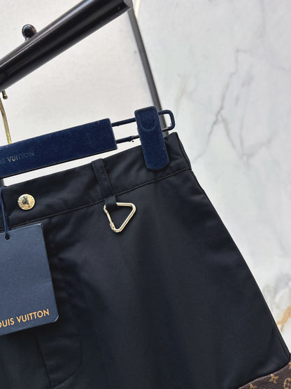 Pocket Appliqué Midi Skirt