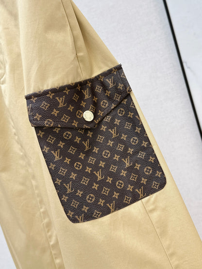 Pocket Appliqué Midi Skirt