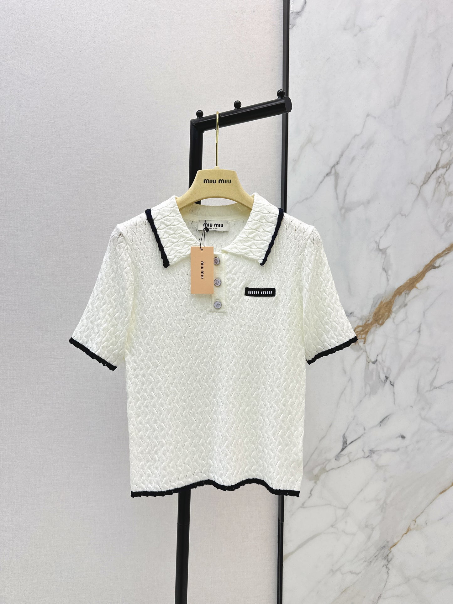 Knitted Short-Sleeve T-Shirt