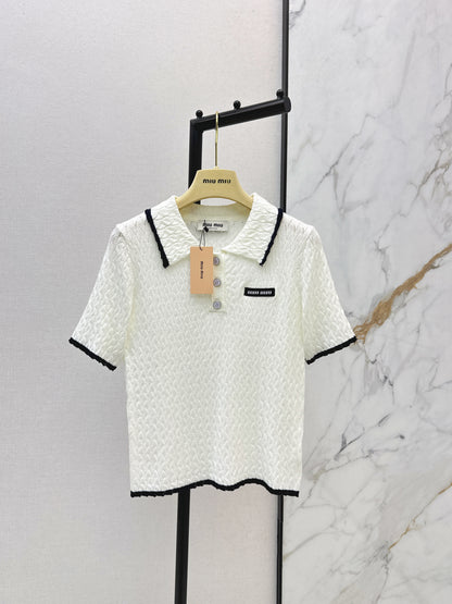 Knitted Short-Sleeve T-Shirt