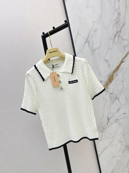 Knitted Short-Sleeve T-Shirt