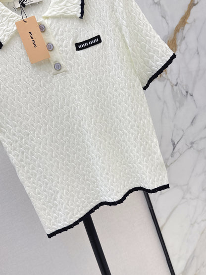Knitted Short-Sleeve T-Shirt