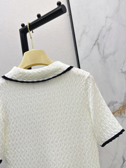 Knitted Short-Sleeve T-Shirt