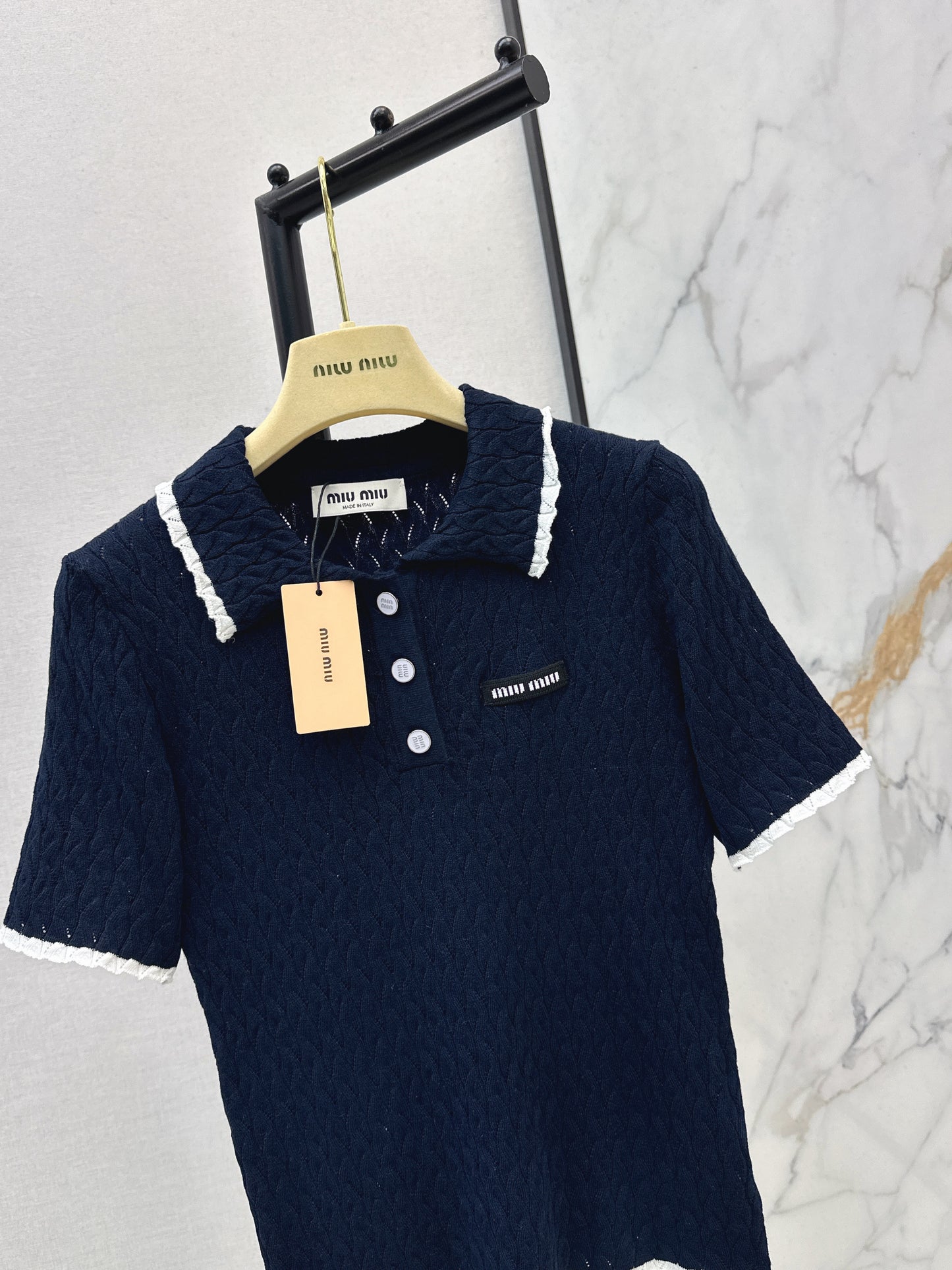 Knitted Short-Sleeve T-Shirt
