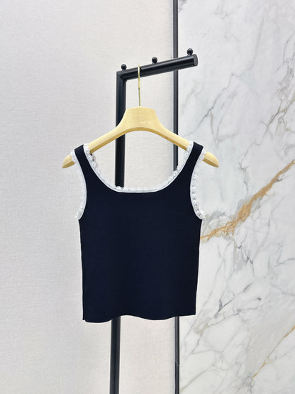 Letter Knit Vest