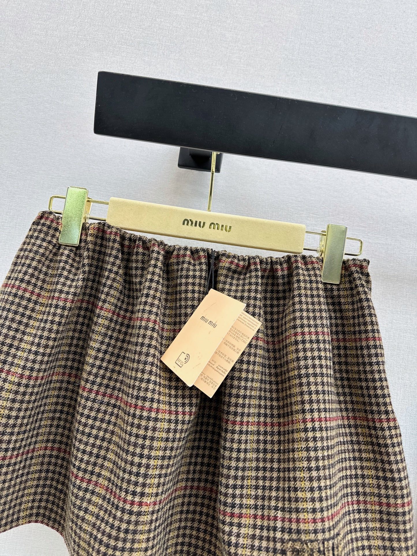Stand-up collar oversized jacket/skirt