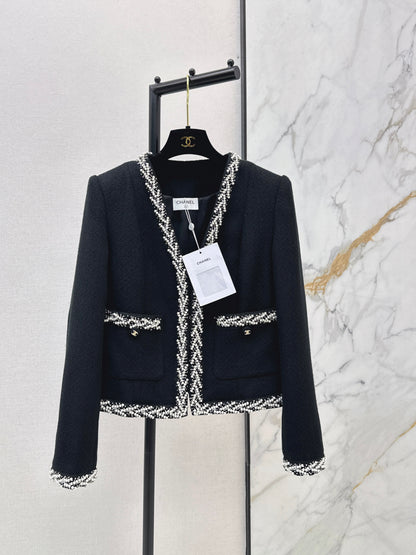 V-neck woven cardigan