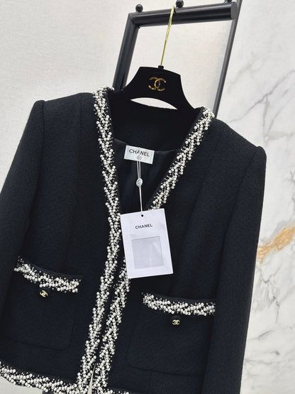 V-neck woven cardigan