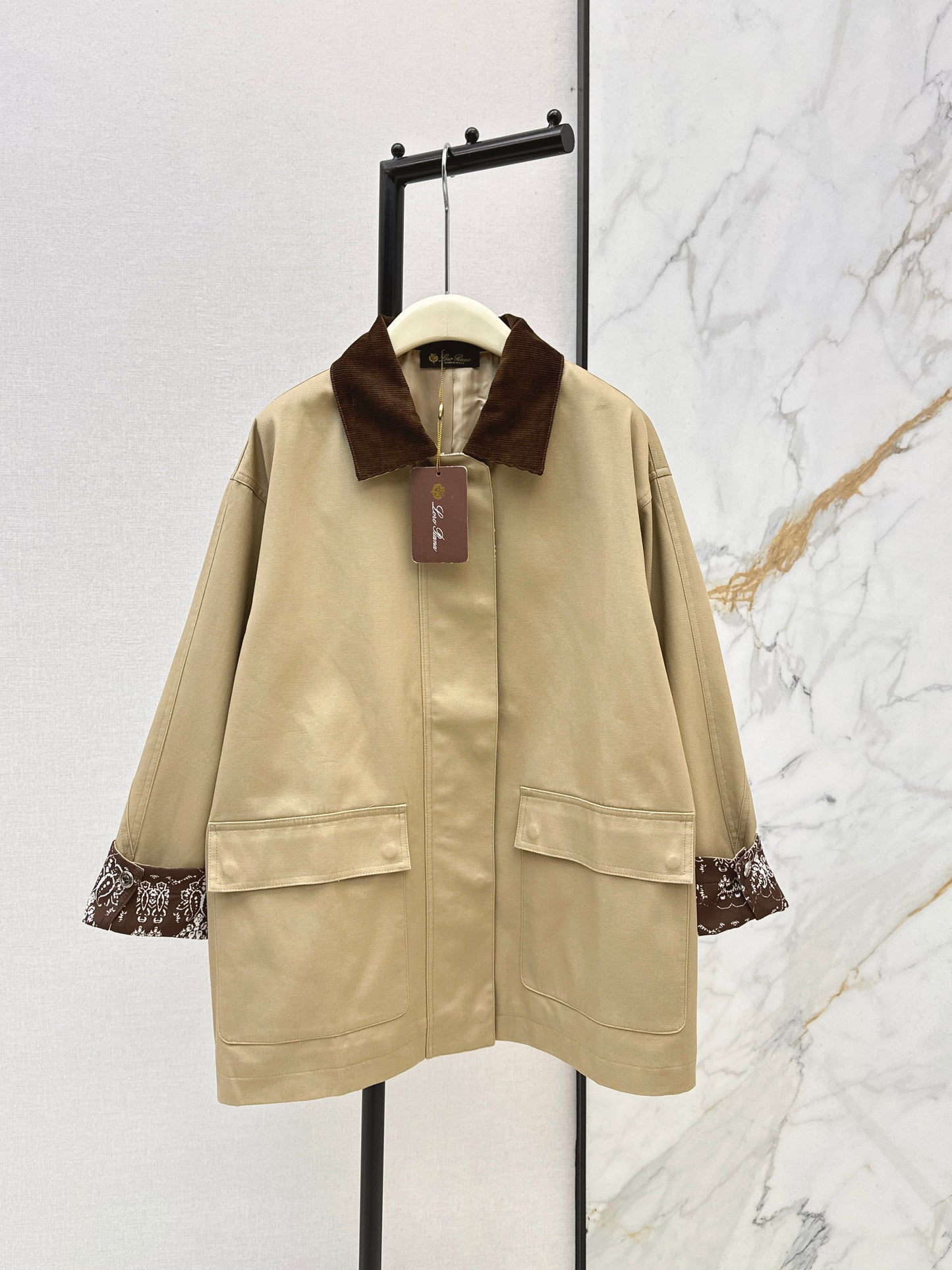 Mid-length trench coat