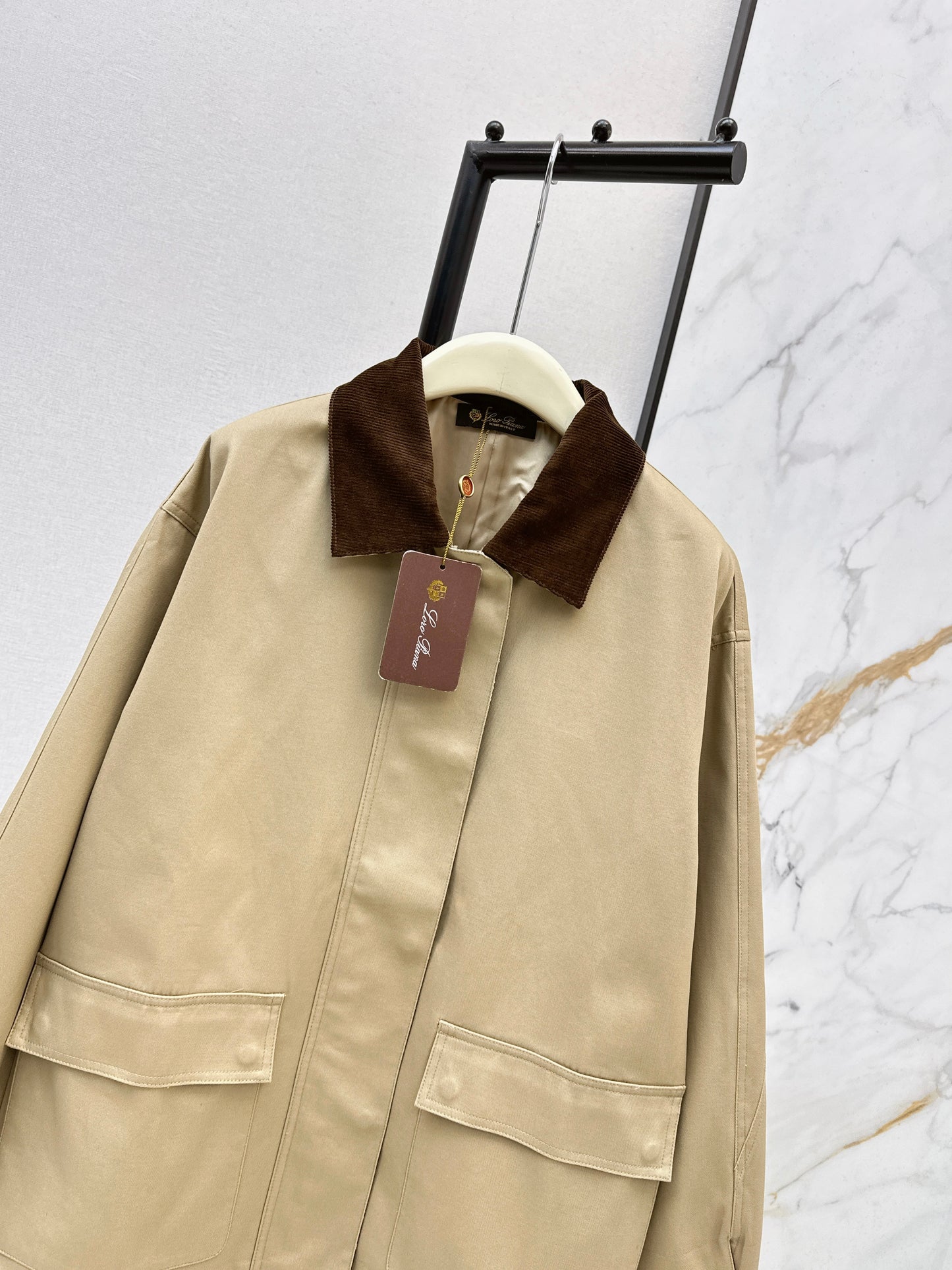 Mid-length trench coat