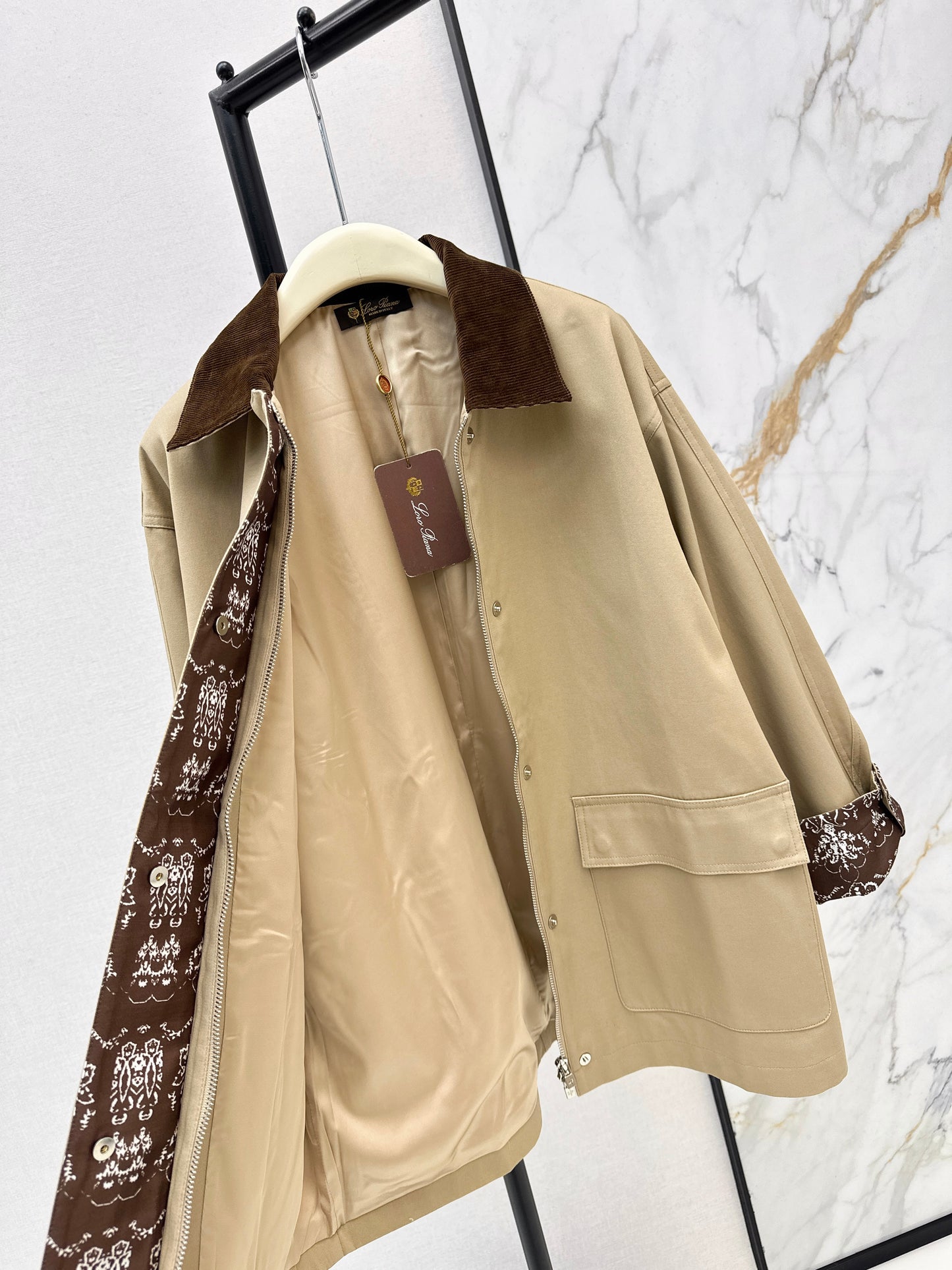 Mid-length trench coat