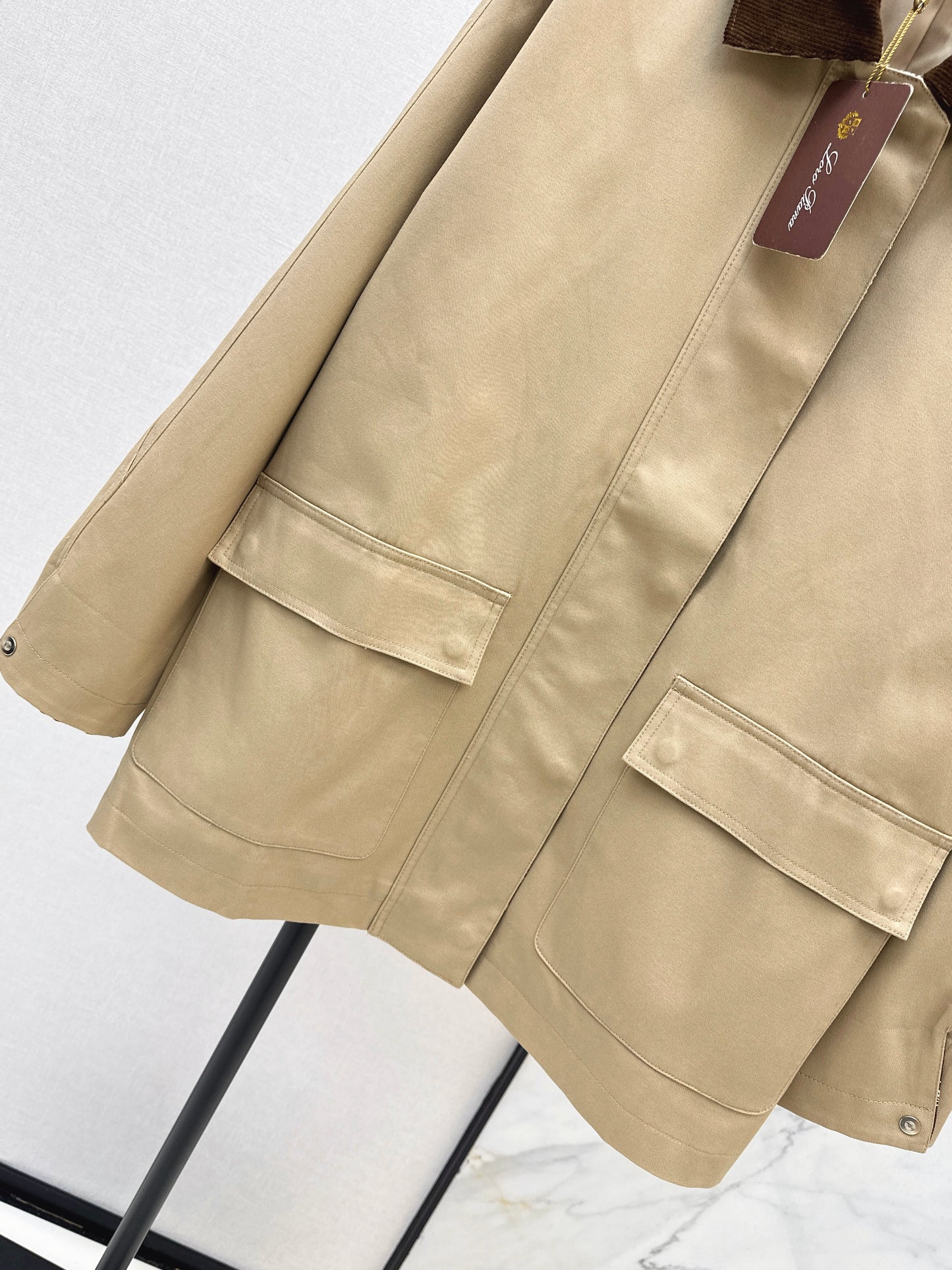 Mid-length trench coat