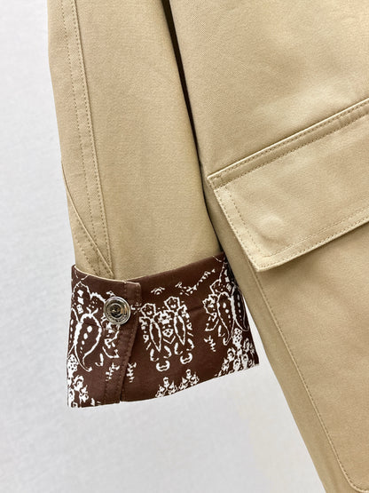 Mid-length trench coat
