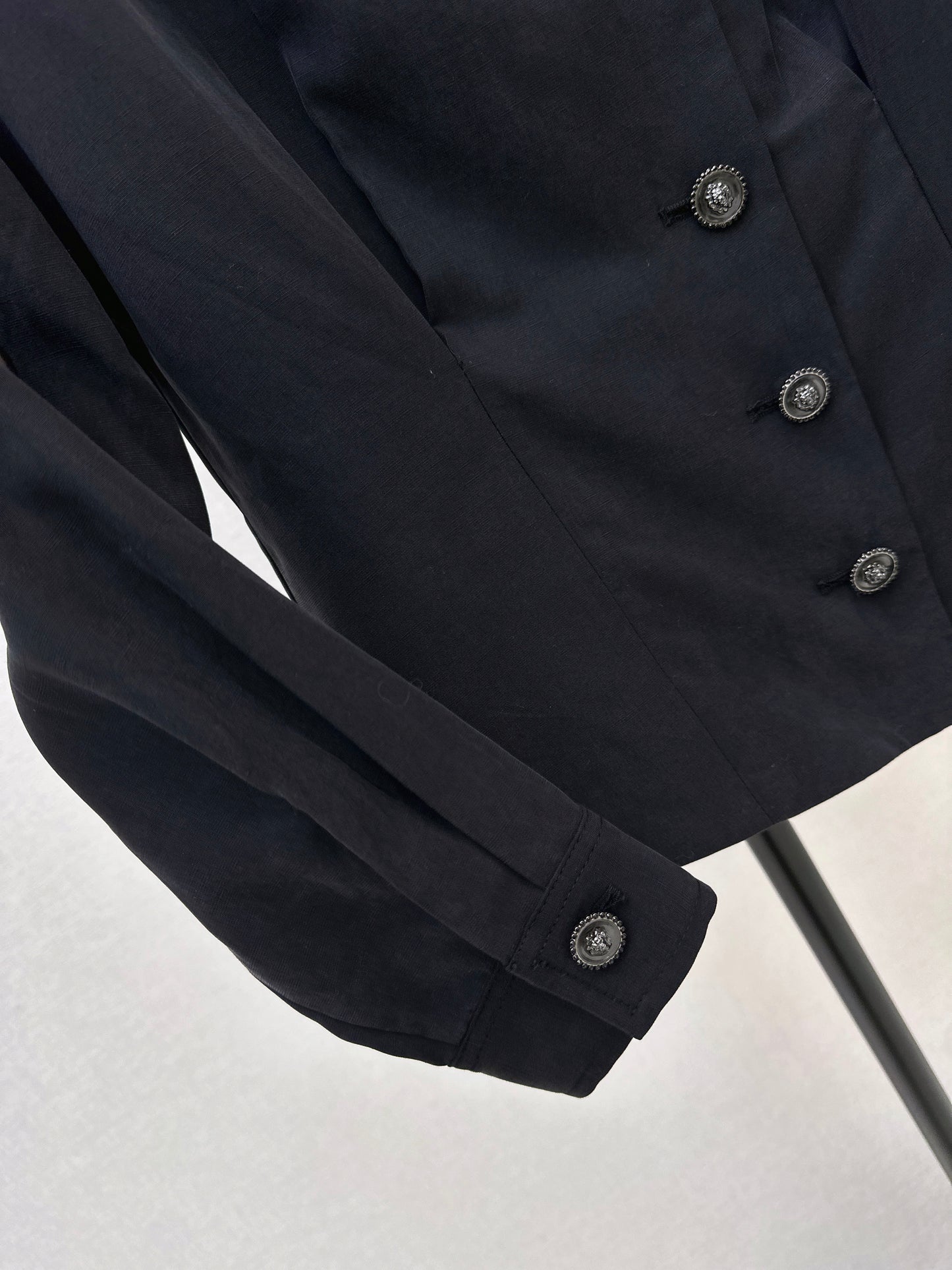 Color-blocked collared shirt