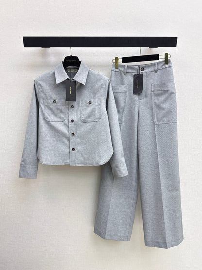 Short-sleeved shirt/trousers