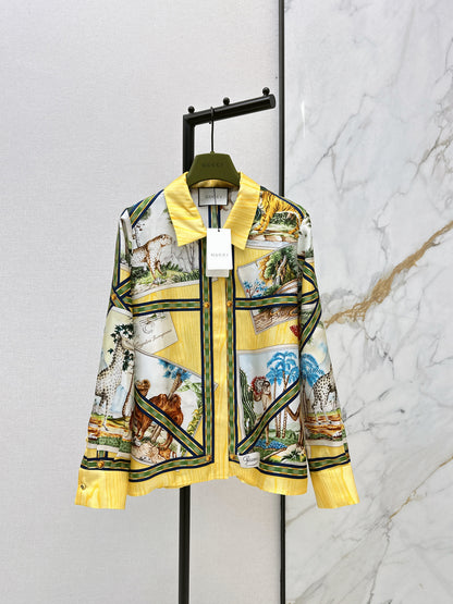 Jungle Silk Shirt/Straight Leg Pants