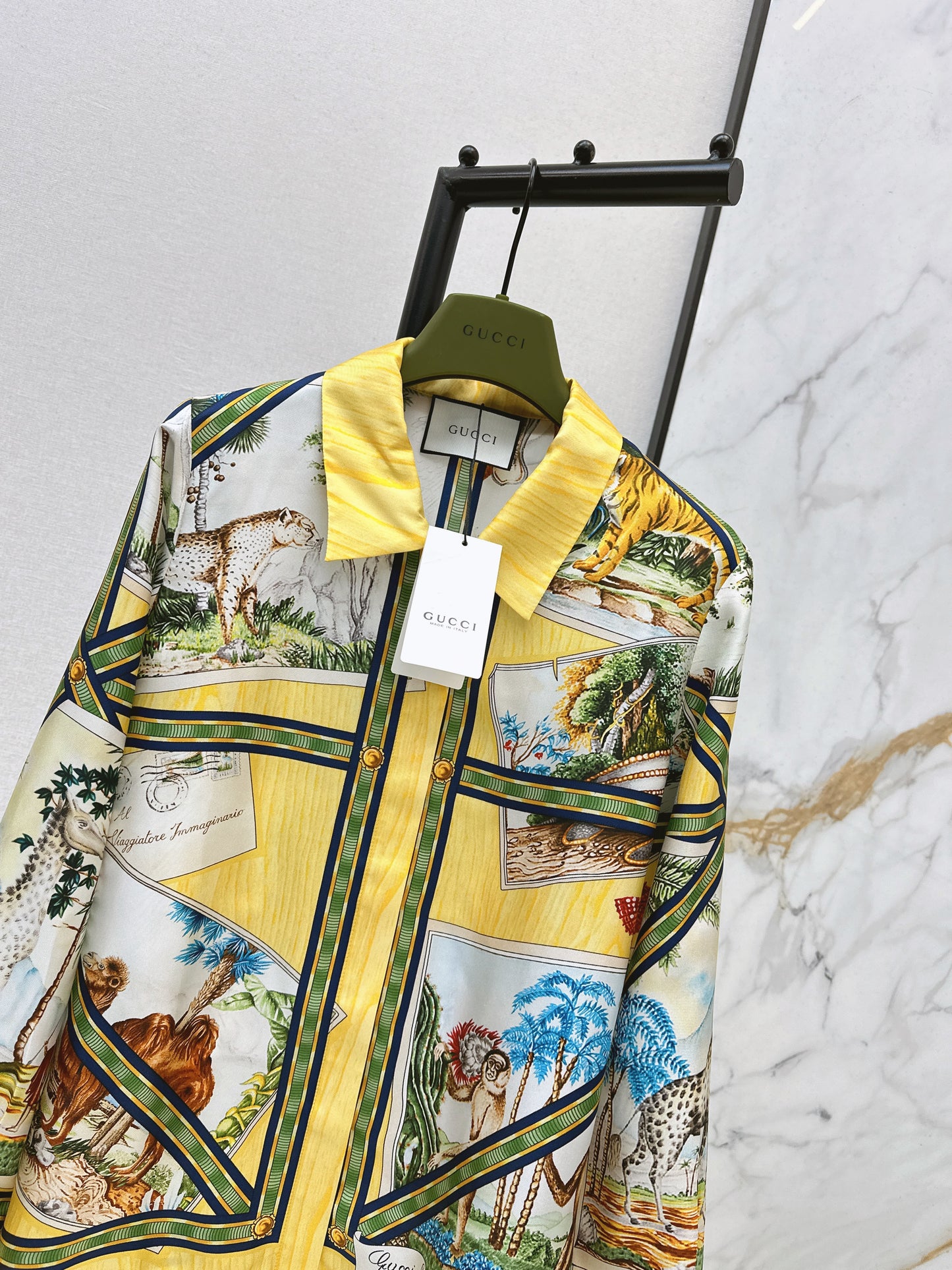 Jungle Silk Shirt/Straight Leg Pants