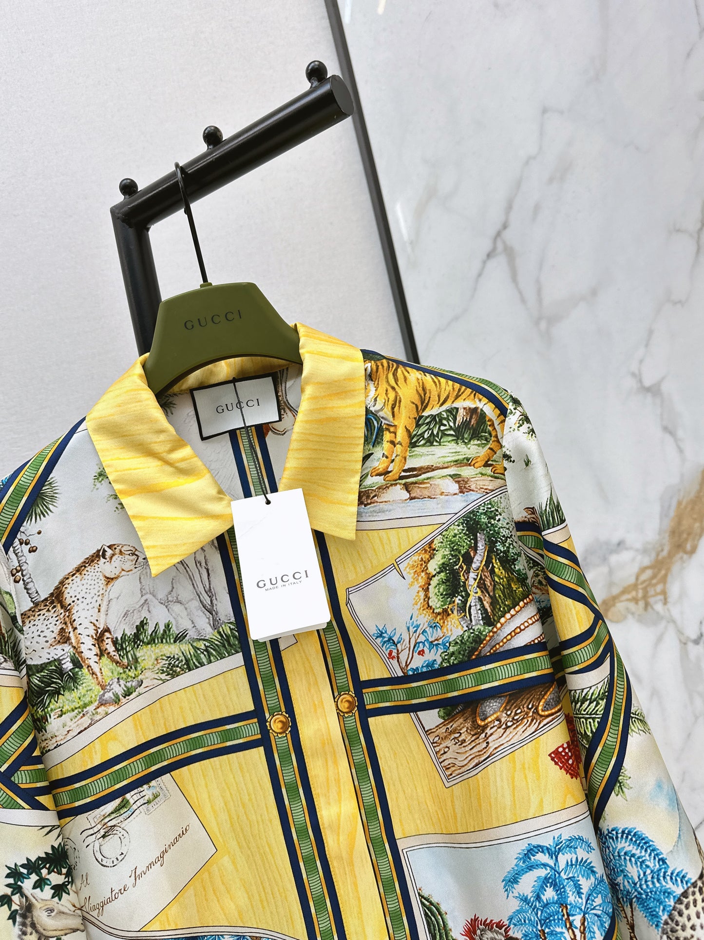 Jungle Silk Shirt/Straight Leg Pants