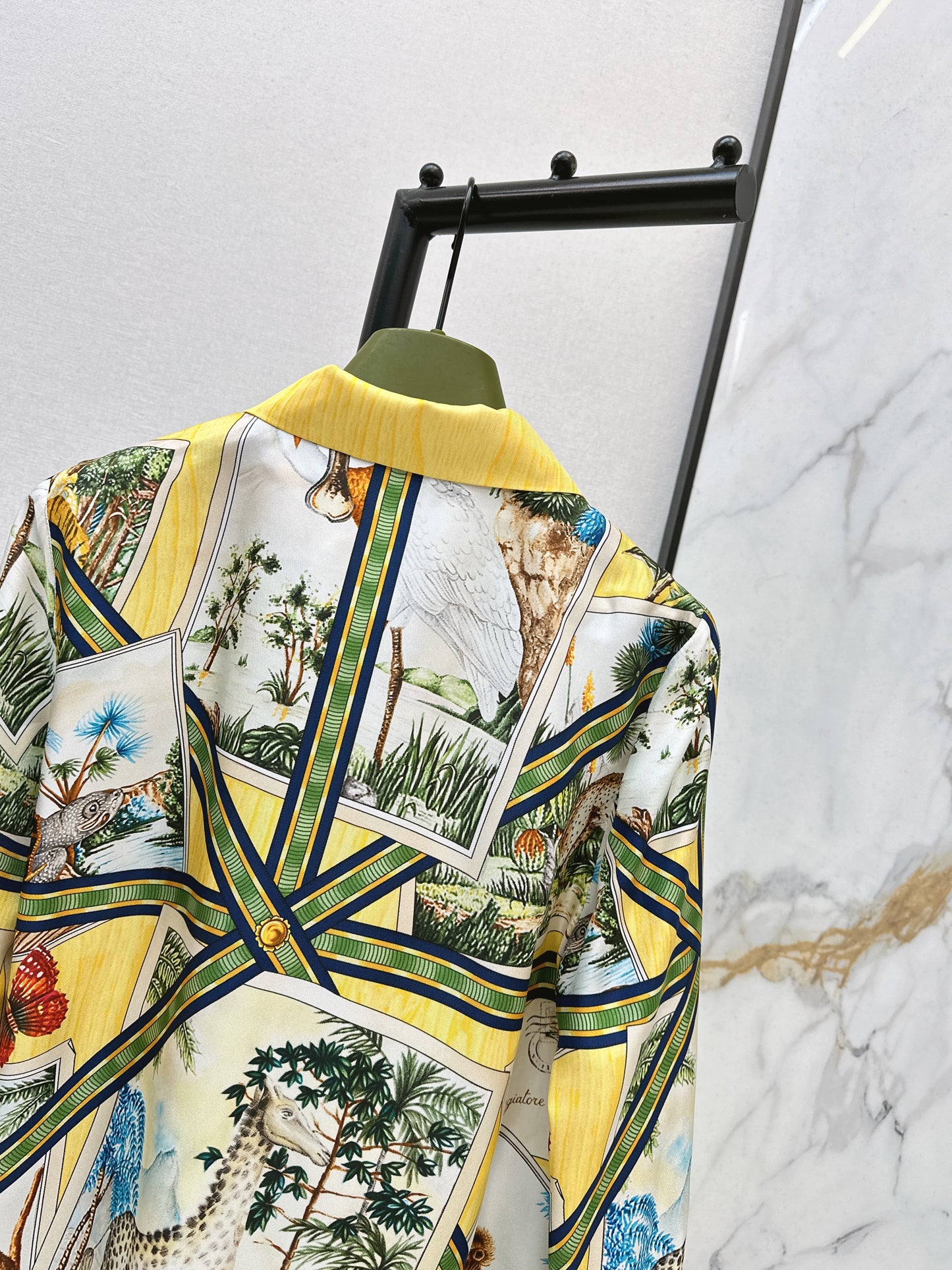 Jungle Silk Shirt/Straight Leg Pants