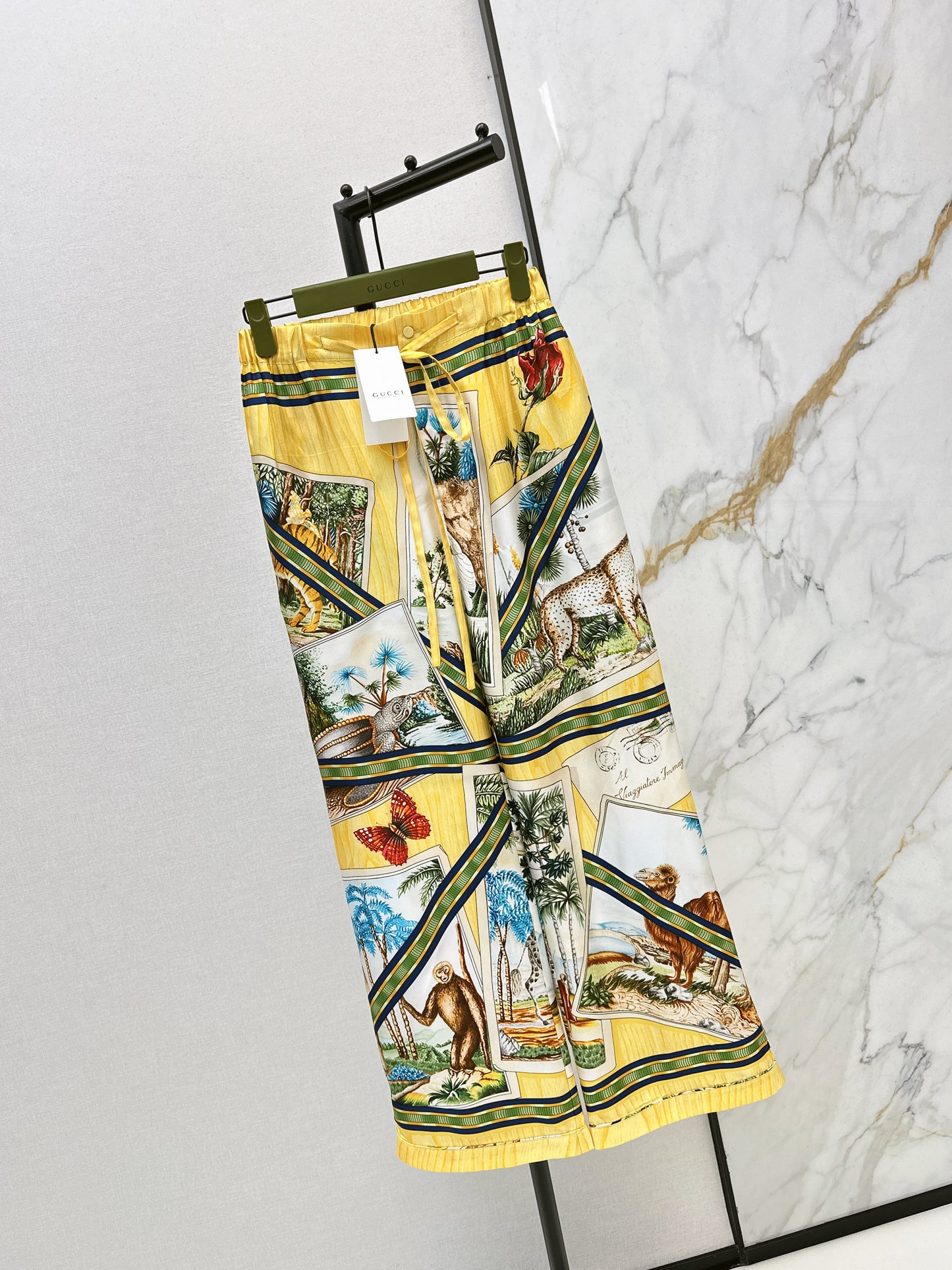 Jungle Silk Shirt/Straight Leg Pants