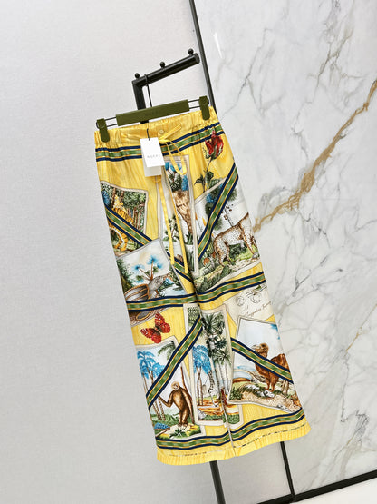 Jungle Silk Shirt/Straight Leg Pants
