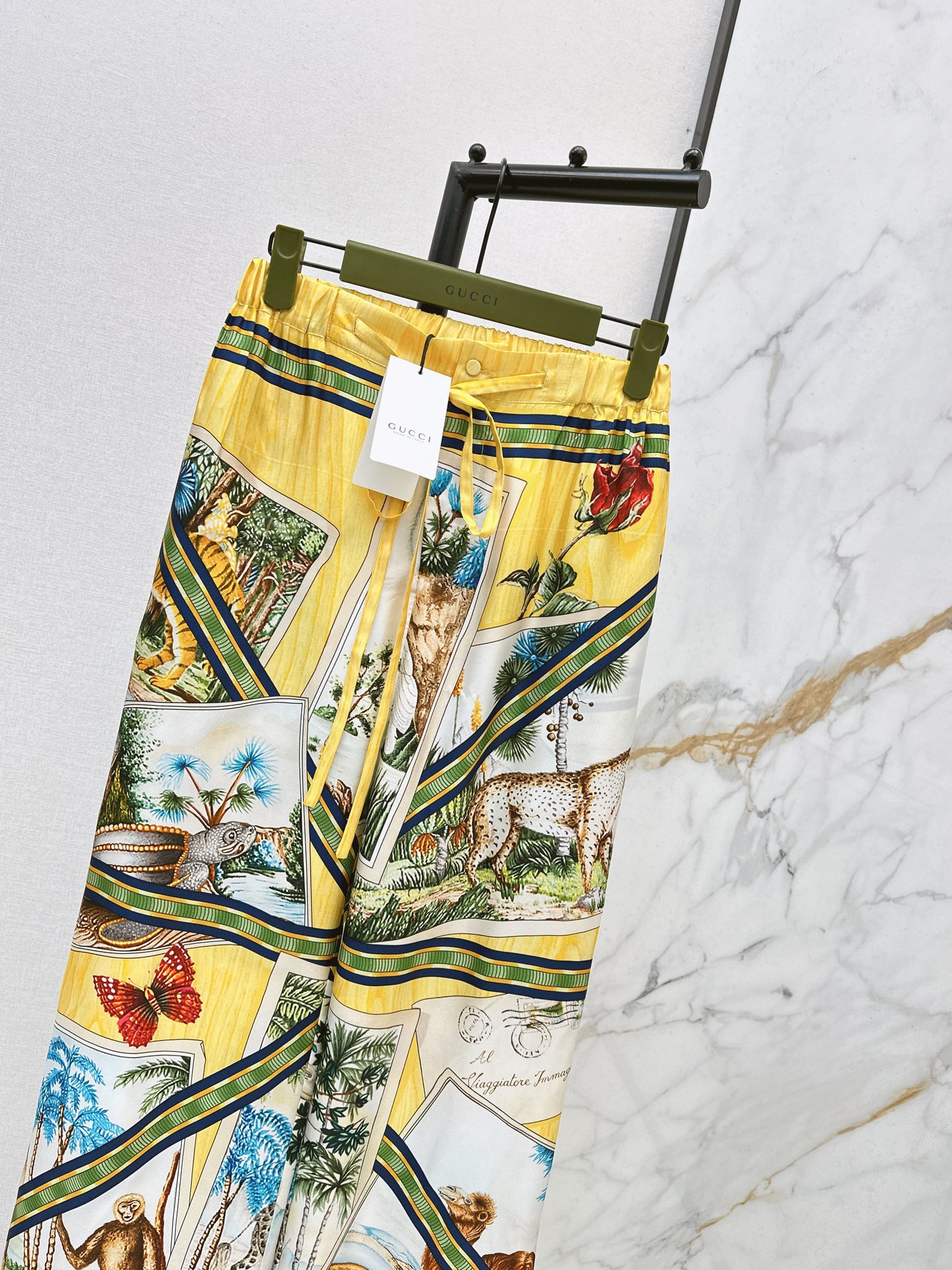 Jungle Silk Shirt/Straight Leg Pants