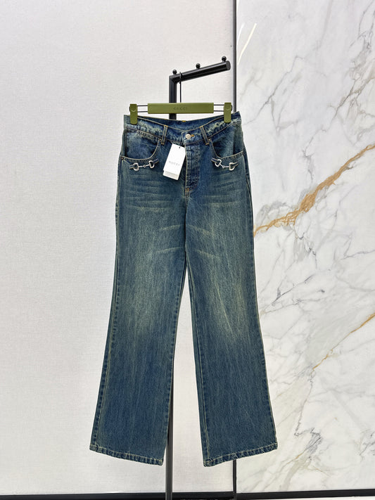 Washed Denim Jeans