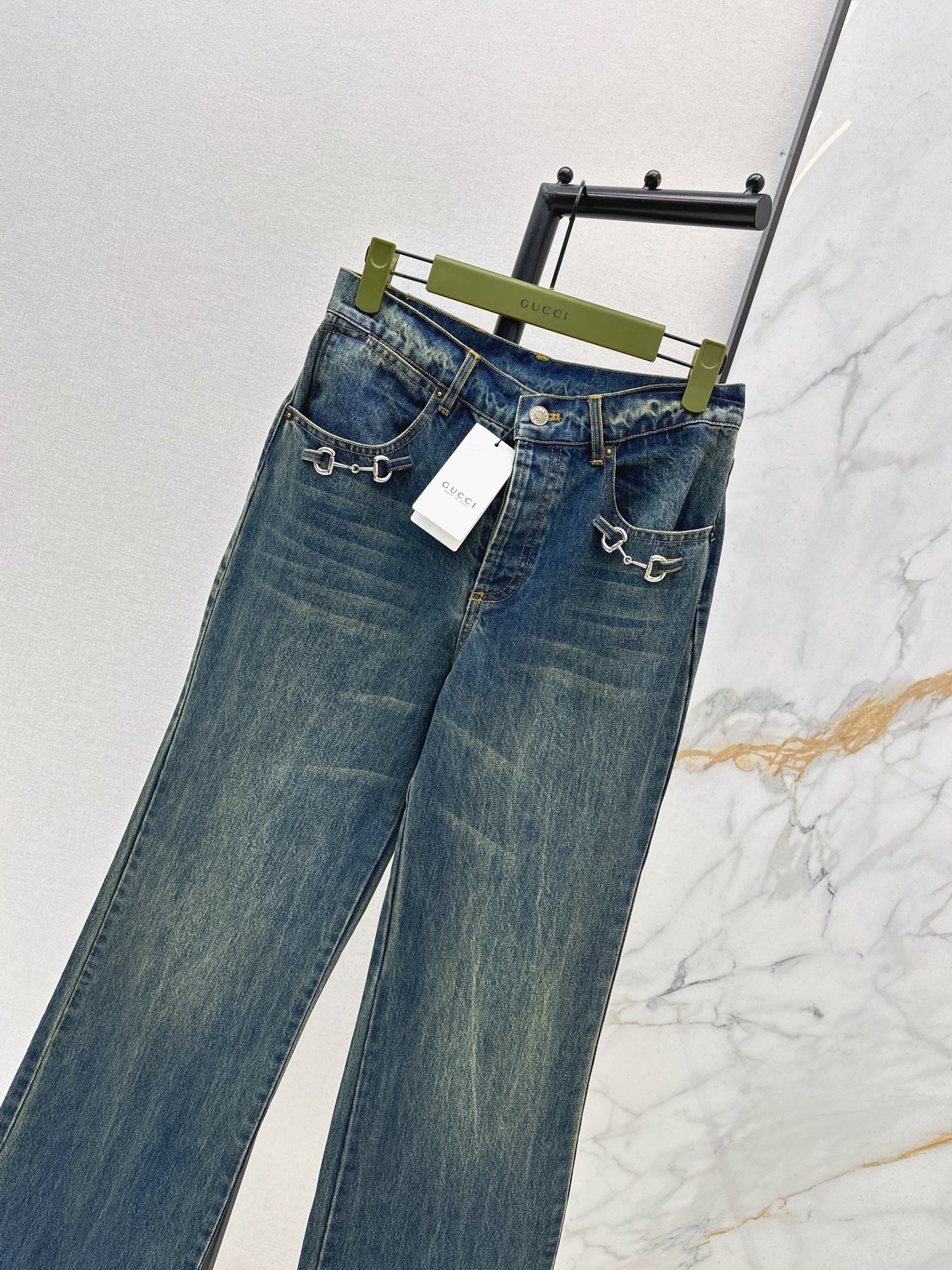 Washed Denim Jeans