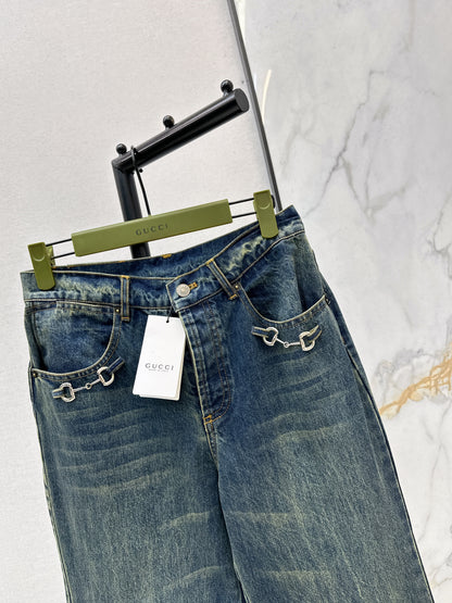 Washed Denim Jeans