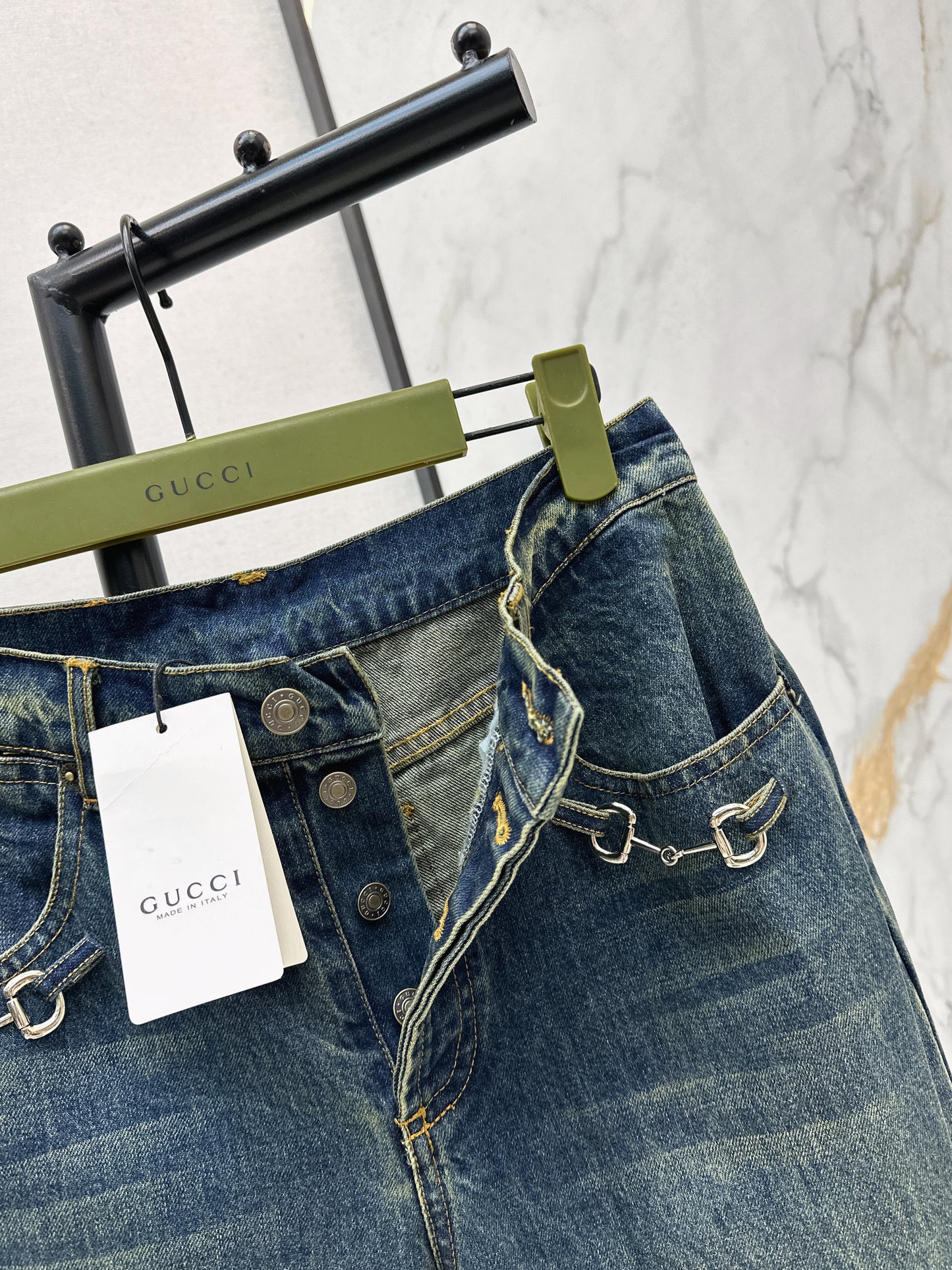 Washed Denim Jeans