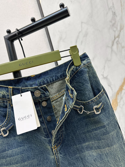 Washed Denim Jeans