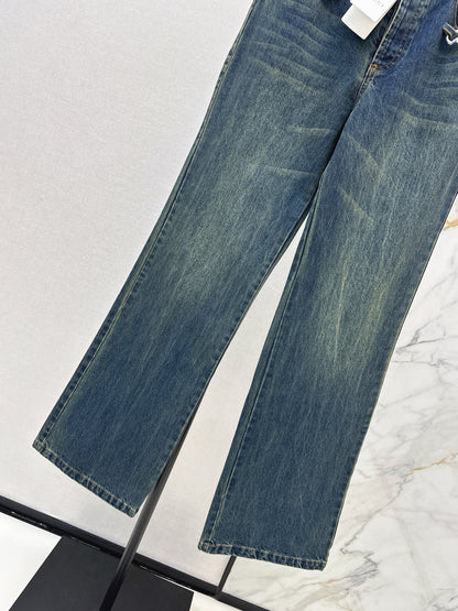 Washed Denim Jeans