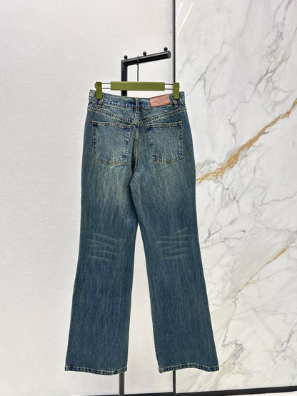 Washed Denim Jeans