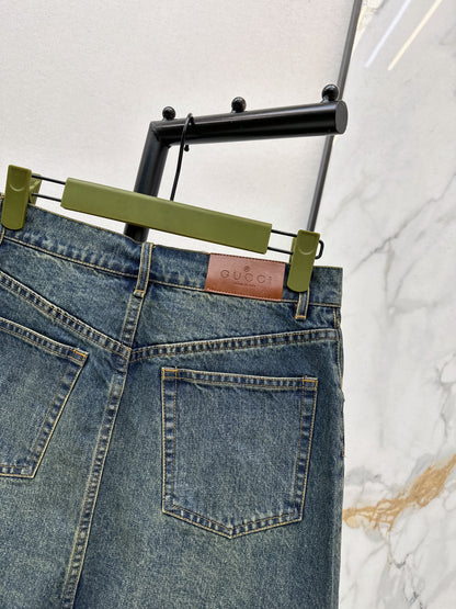 Washed Denim Jeans