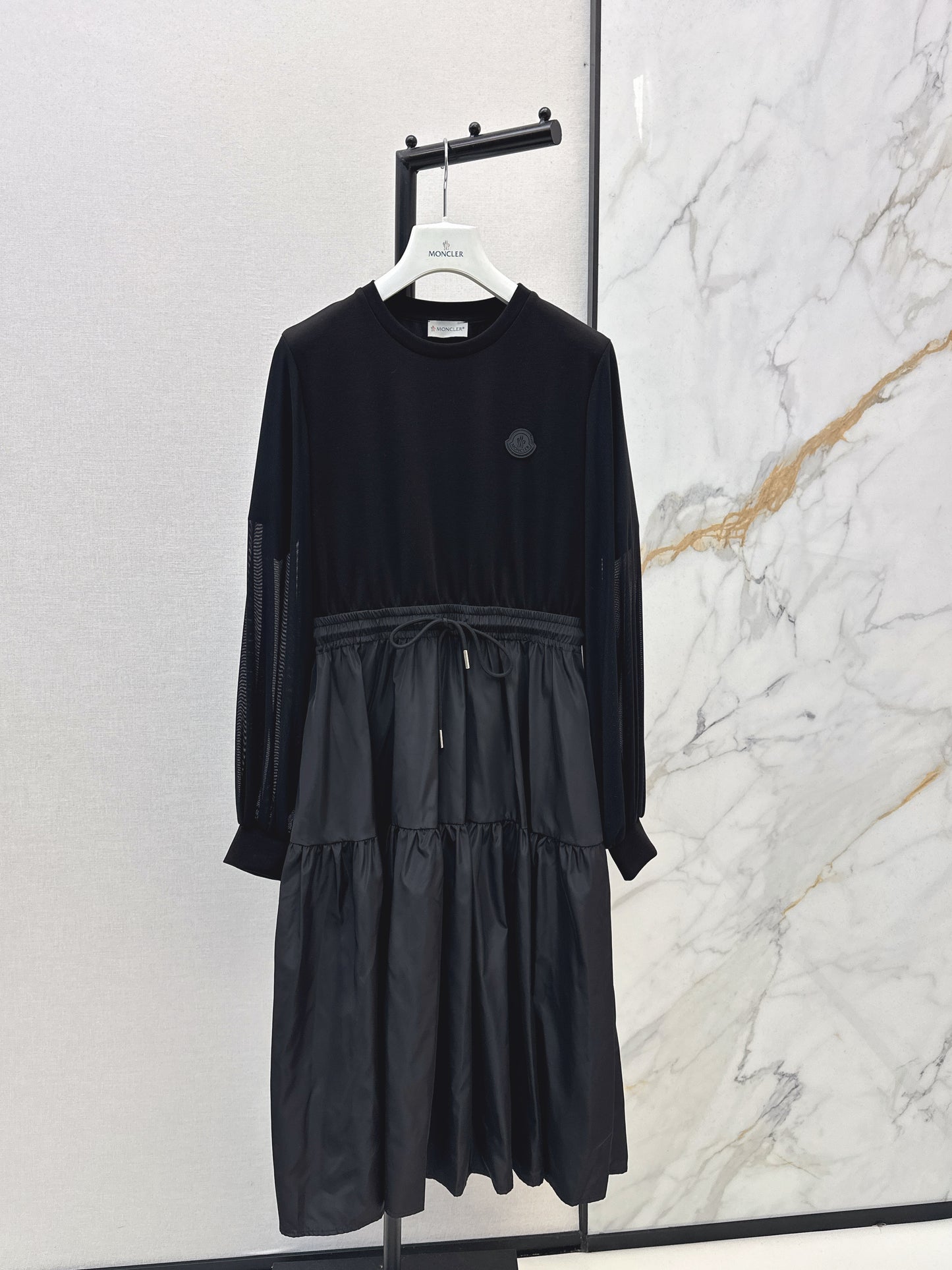 Long dress with patchwork design