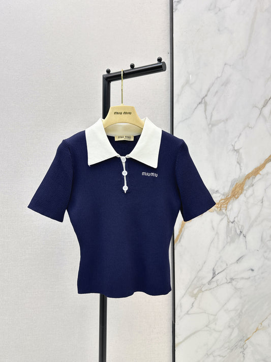 Knitted Short-Sleeve T-Shirt