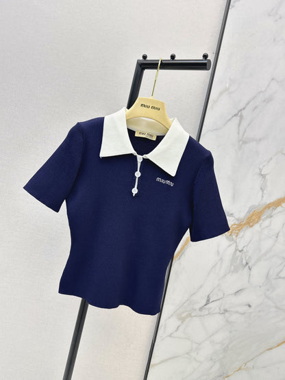 Knitted Short-Sleeve T-Shirt