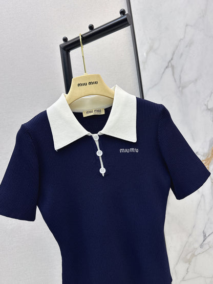 Knitted Short-Sleeve T-Shirt
