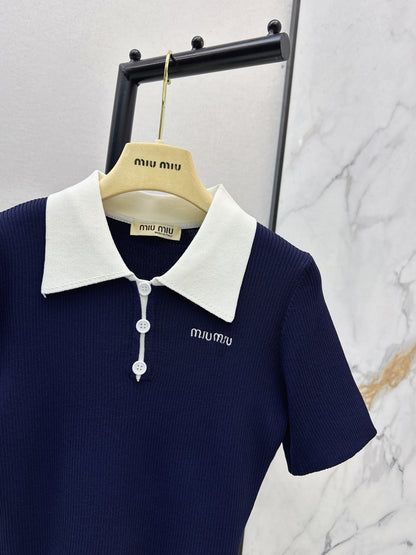 Knitted Short-Sleeve T-Shirt