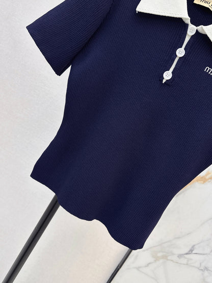 Knitted Short-Sleeve T-Shirt