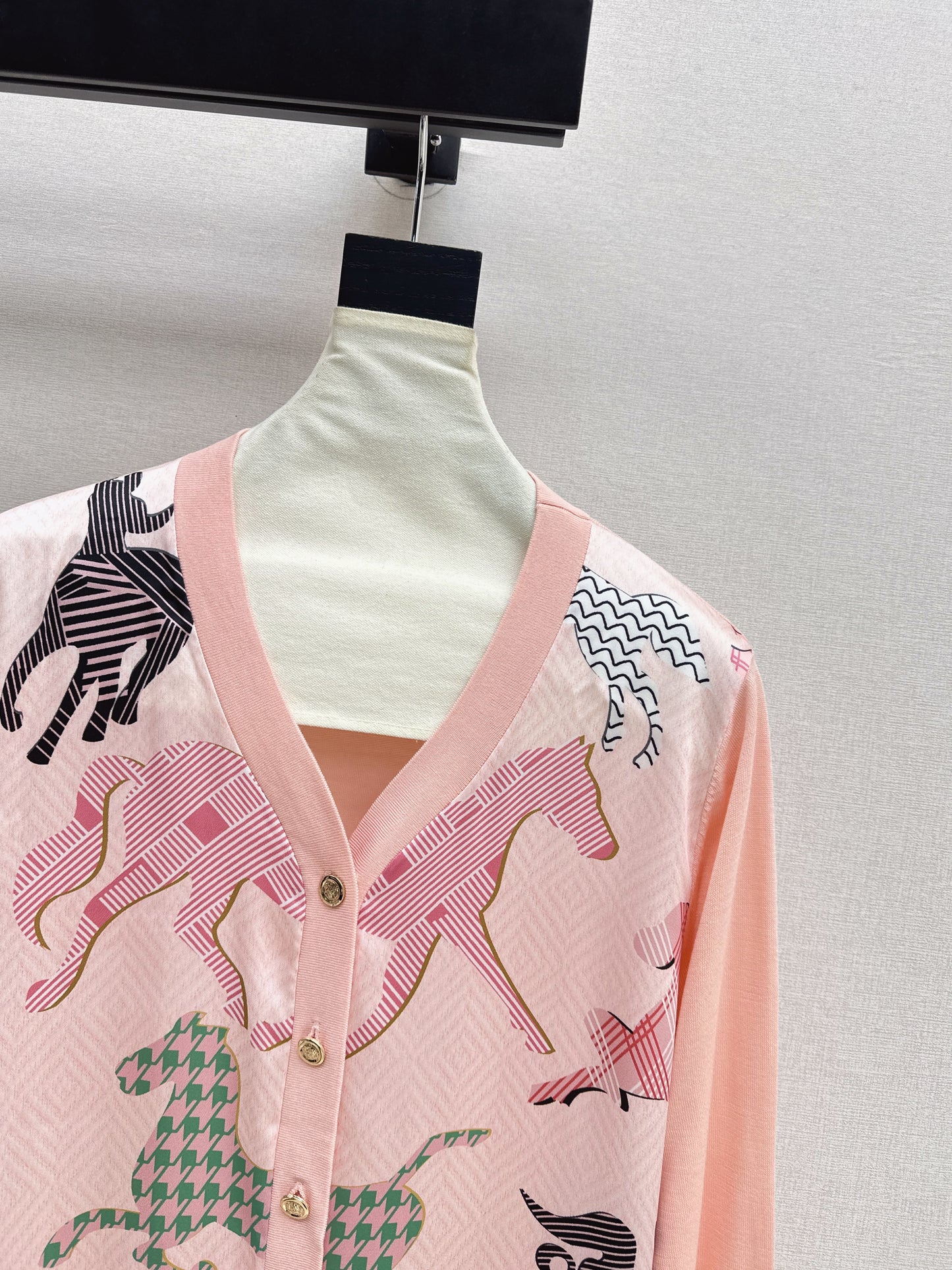 Patchwork Knit Cardigan