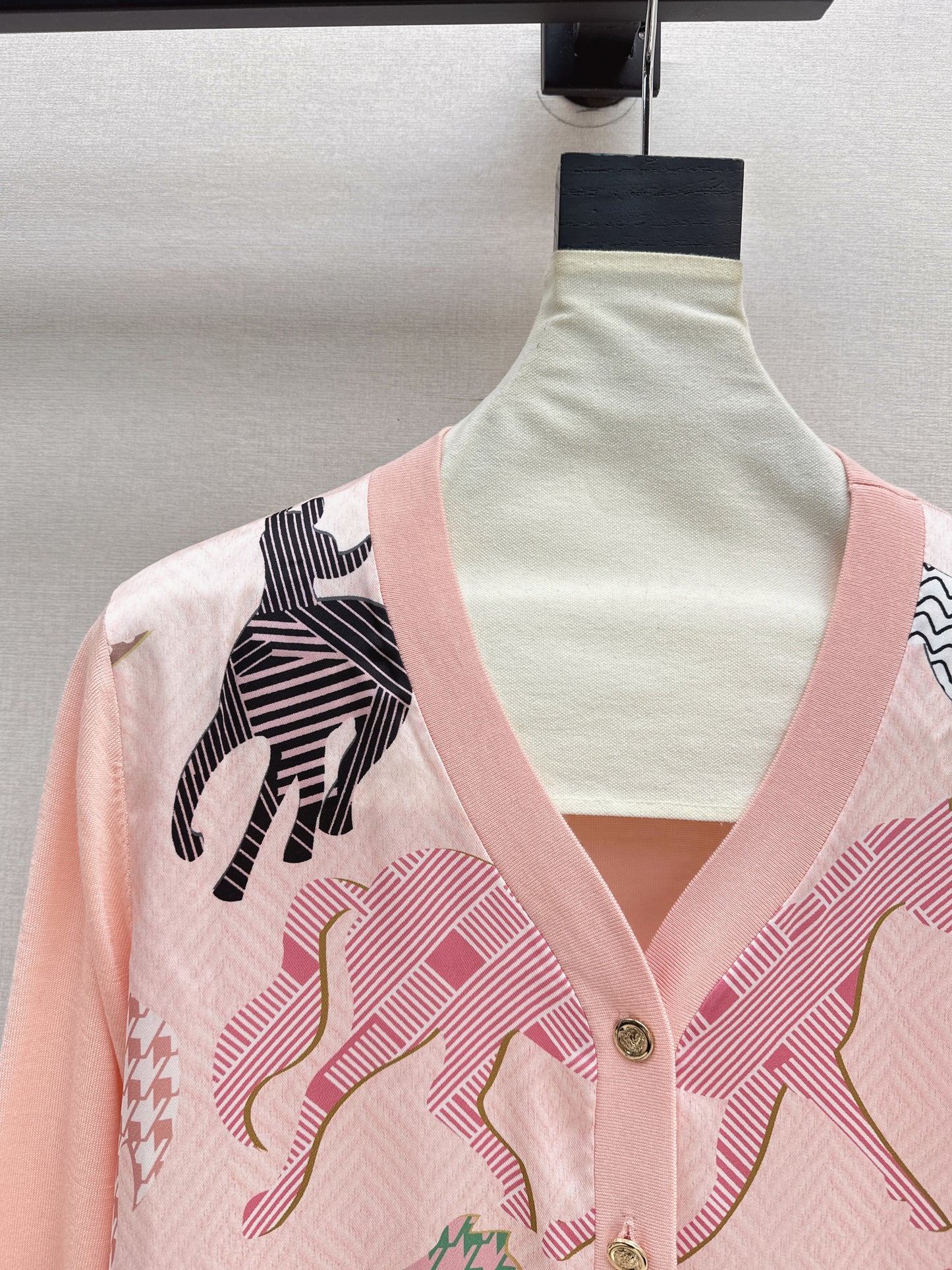 Patchwork Knit Cardigan
