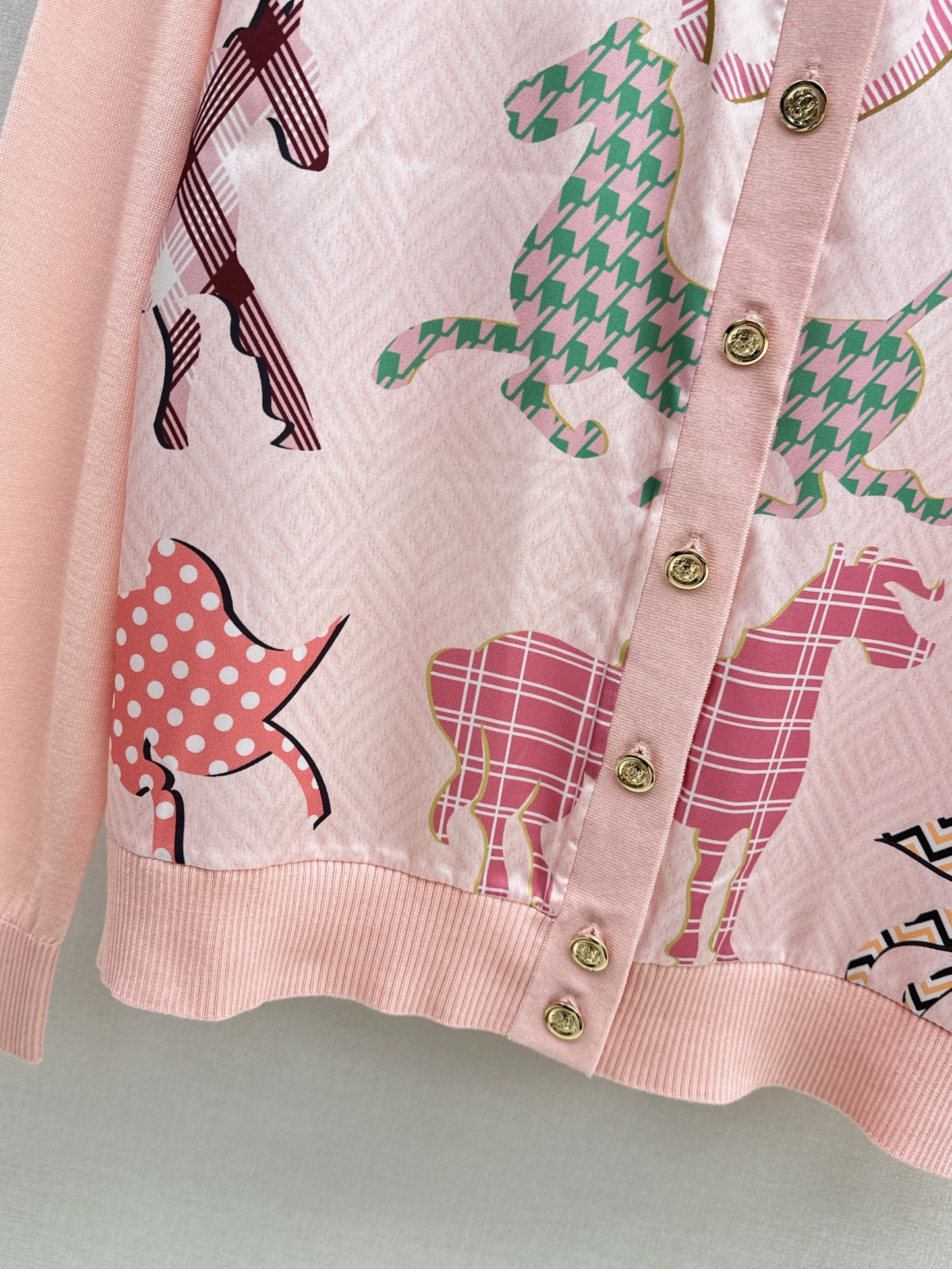 Patchwork Knit Cardigan